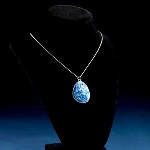Blue Stone Pendant Necklace